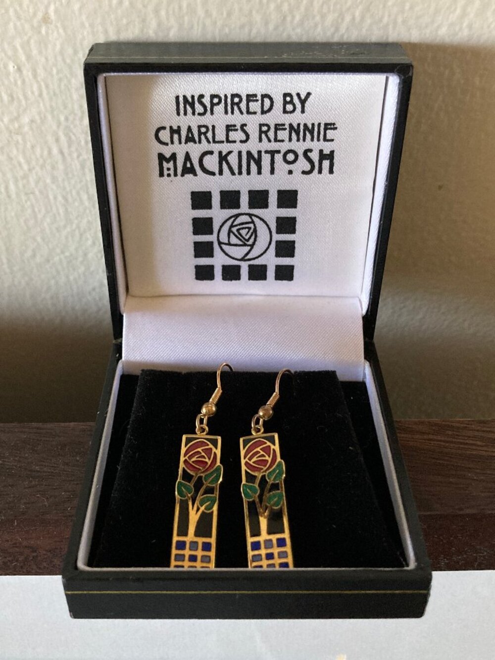 Mackintosh Rose Drop Earrings